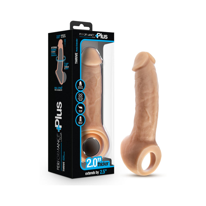 Performance Plus Thrive 2.5 in. Silicone Penis Xtender Beige