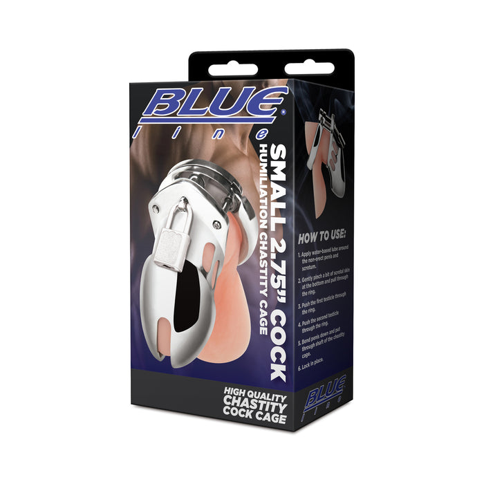 Blue Line Small 2.75 in. Cock Humiliation Chastity Cage