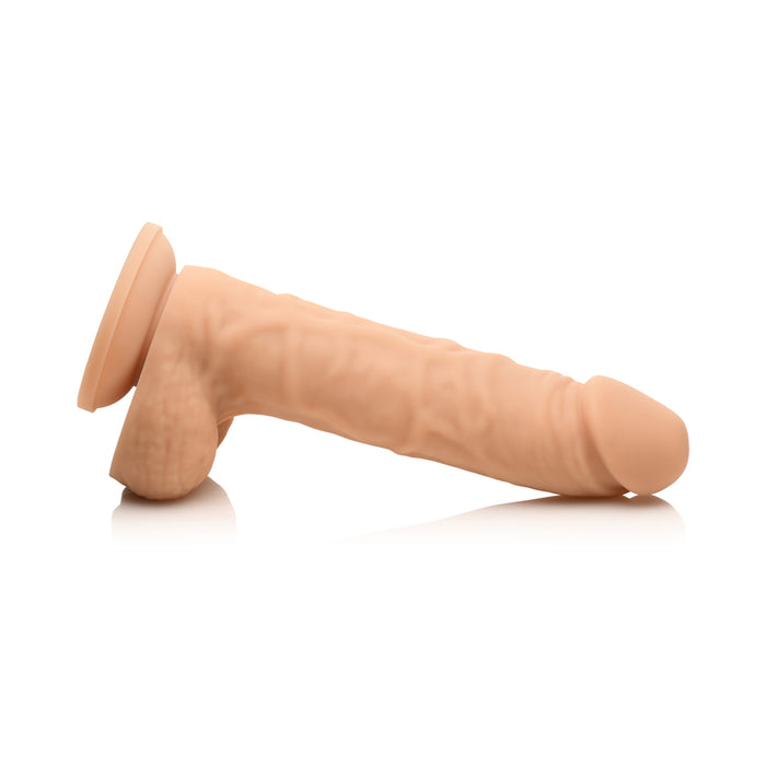 Easy Riders 7 in. Silicone Dildo with Balls Light