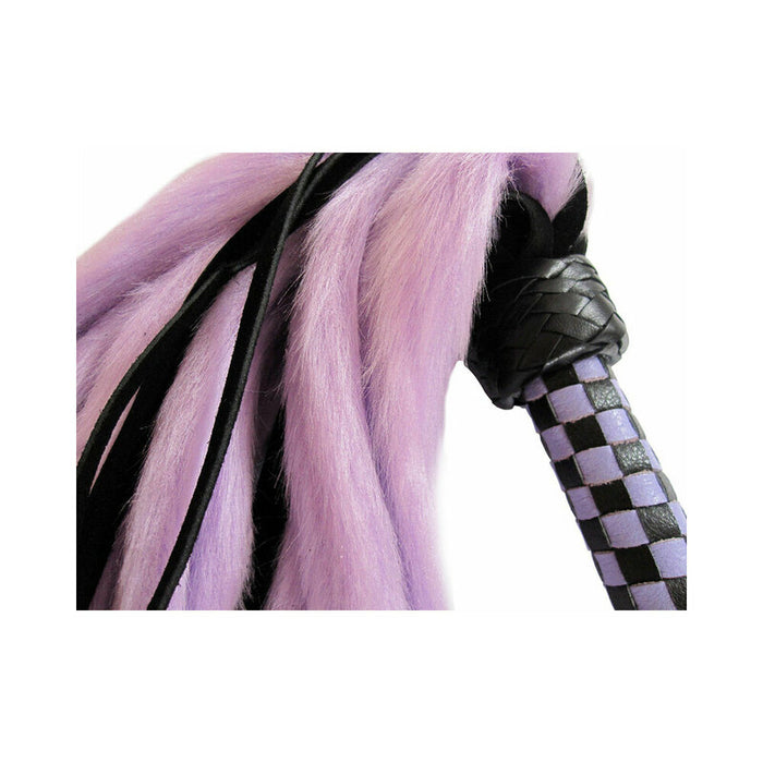 Suede & Fluff Mini Flogger Purple