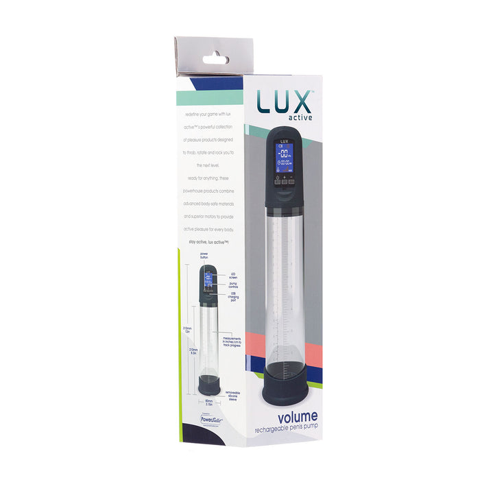 LUX Active Volume Rechargeable Penis Pump