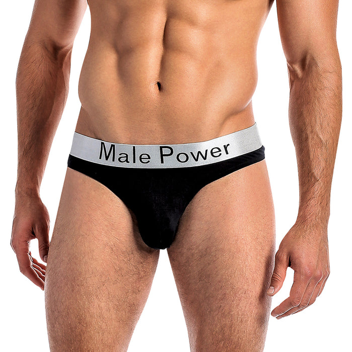 Male Power Modal Basics Lo Rise Thong Black S/M