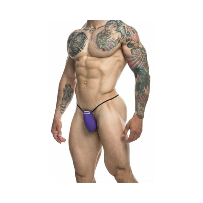 MaleBasics JUSTIN + SIMON Classic G-String Bulge Purple L/XL