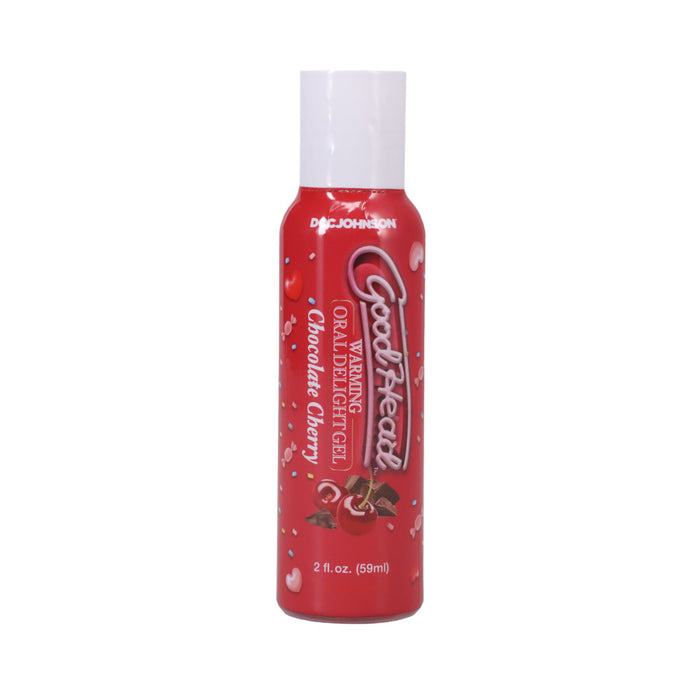 GoodHead Warming Oral Delight Gel Strawberry, Vanilla Cupcake, Chocolate Cherry 3-pack 2 oz.