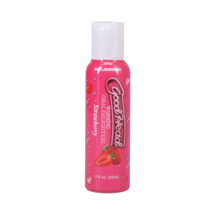 GoodHead Warming Oral Delight Gel Strawberry, Vanilla Cupcake, Chocolate Cherry 3-pack 2 oz.