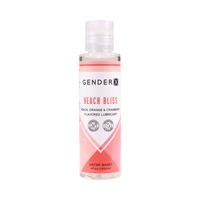 Gender X Beach Bliss Peach, Orange & Cranberry Flavored Water-Based Lubricant 4 oz.