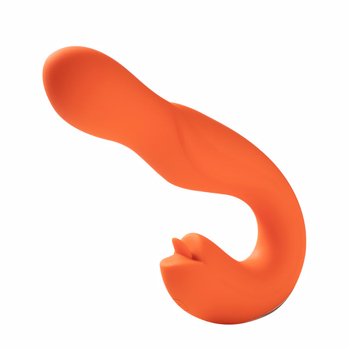 Honey Play Box Joi Rotating Head G-spot Vibrator and Clit Licker Orange