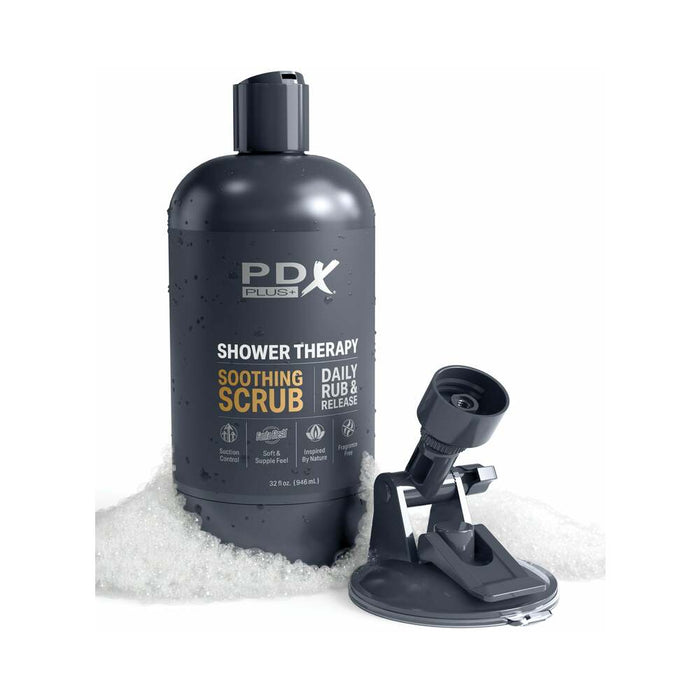 PDX Plus Shower Therapy Soothing Scrub Brown