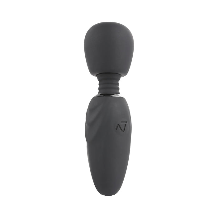 Selopa Buzz One Out Rechargeable Silicone Mini Wand Vibrator Black